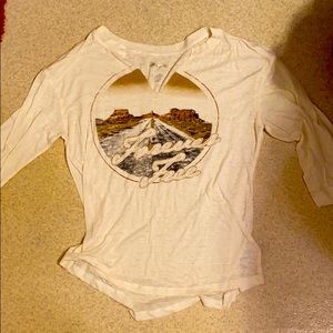 Wrangler brand quarter sleeve t shirt